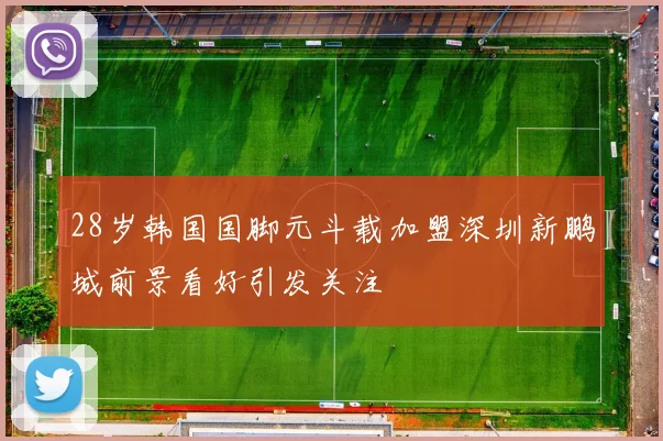 28岁韩国国脚元斗载加盟深圳新鹏城前景看好引发关注